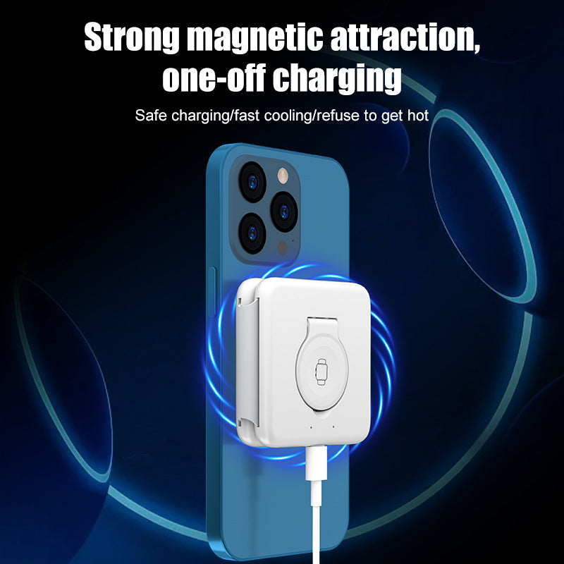 Folding Magnetic Suction Wireless Charger 3-in-1
